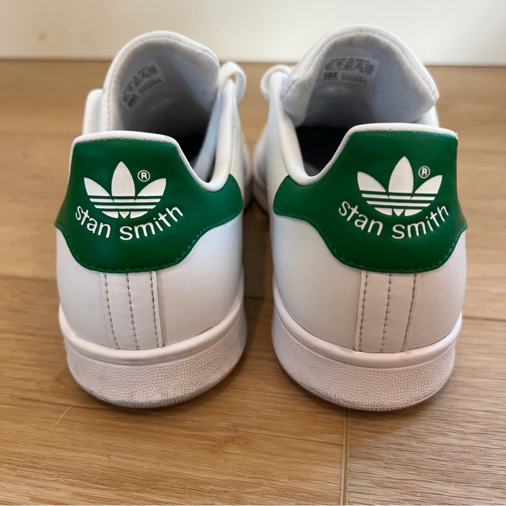 adidas Stan Smith White Leather Classic Shoes Size M8.5 W9.5 - Picture 3 of 6